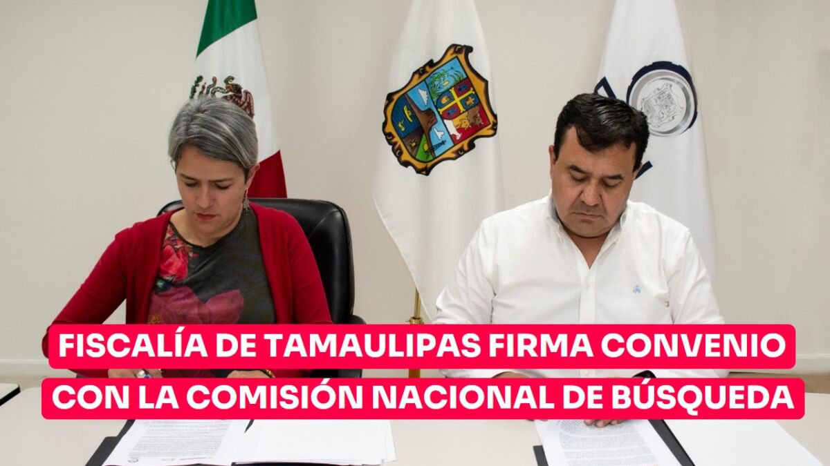 Firman convenio FGJT  y la Comisión Nacional de Búsqueda