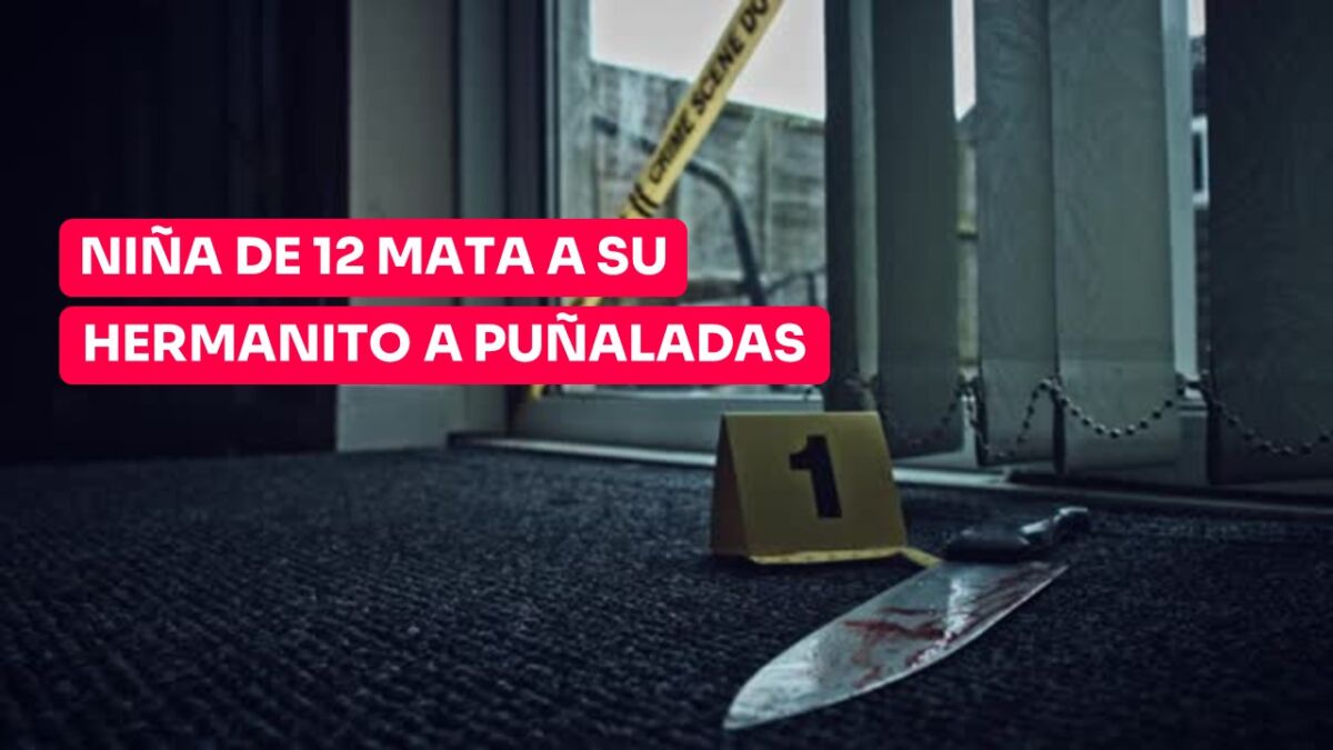 Detienen a niña de 12 años por apuñalar hasta la muerte a su hermano menor