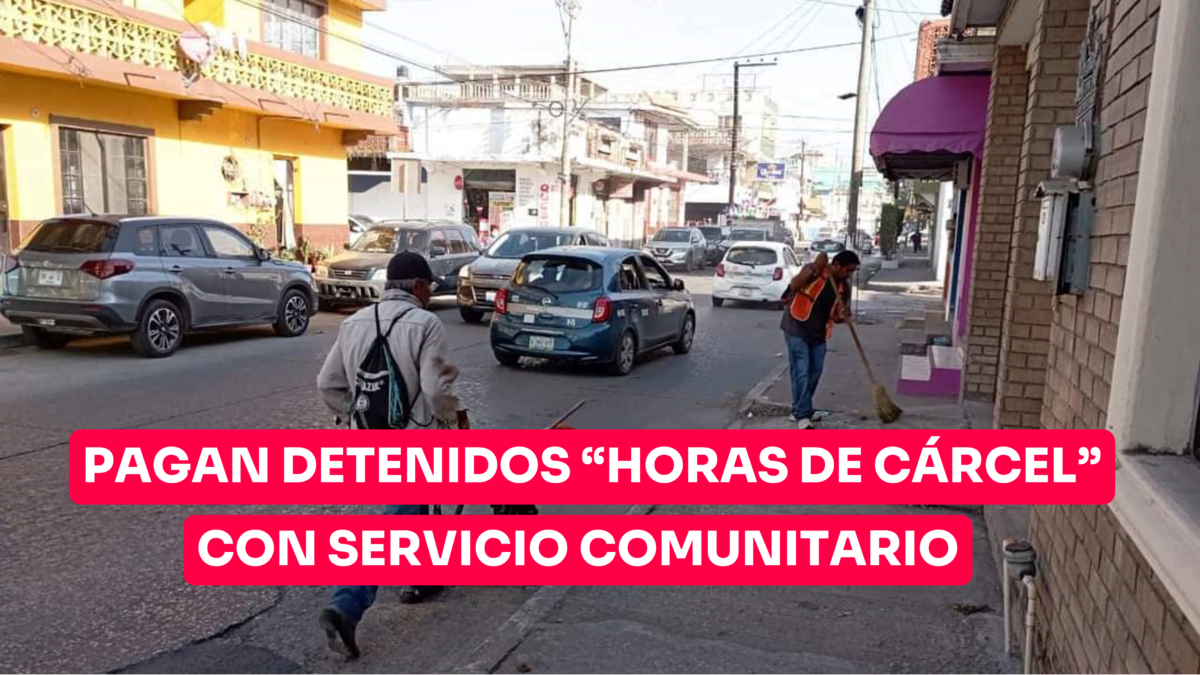 Detenidos realizan servicio comunitario en Tampico