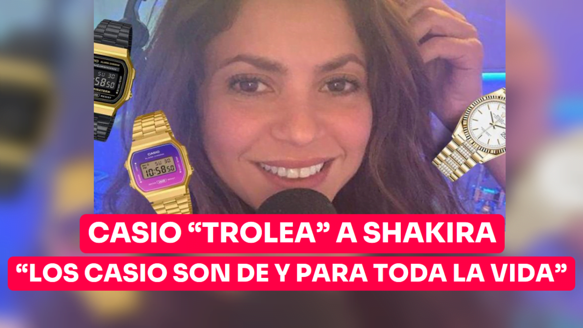 Casio «trolea» a Shakira