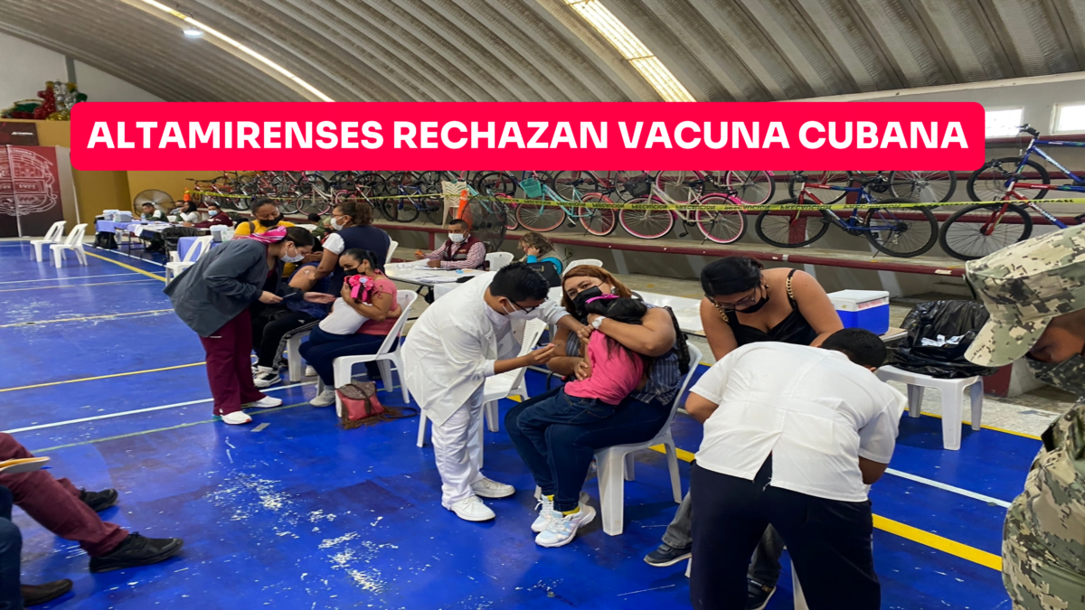 Altamirenses rechazan la vacuna cubana