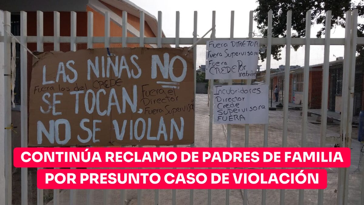«Las niñas no se tocan…» Padres de familia colocan carteles en primaria de Altamira