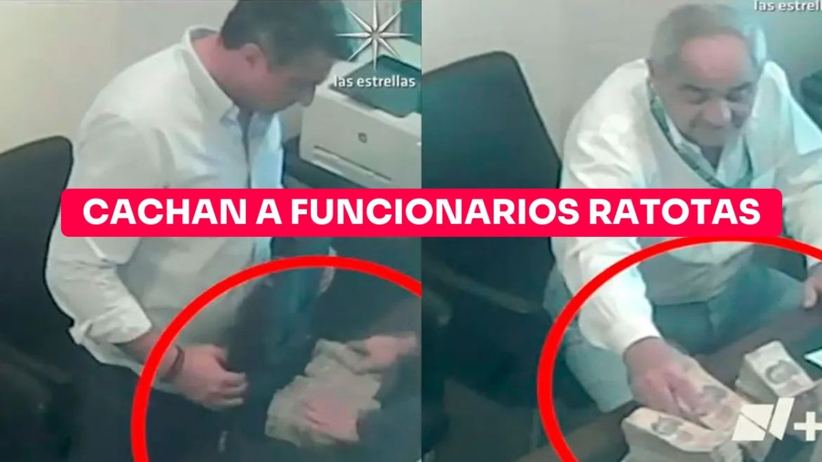 Cachan a funcionarios ratotas; reciben fajos de billetes en Palacio de Gobierno de Campeche