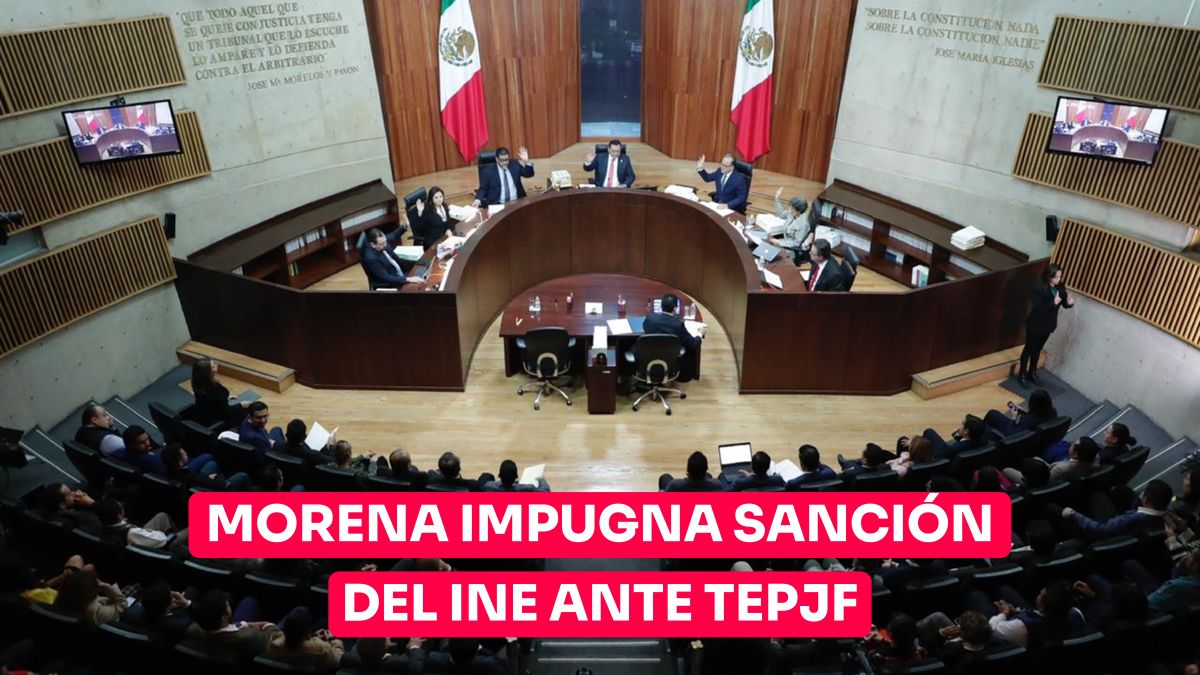 MORENA impugna ante TEPJF, sanción por más de medio MDP impuesta por el INE