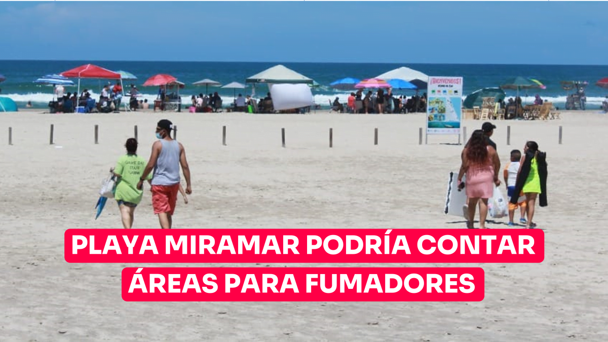 Playa Miramar podría contar con dos áreas para fumadores