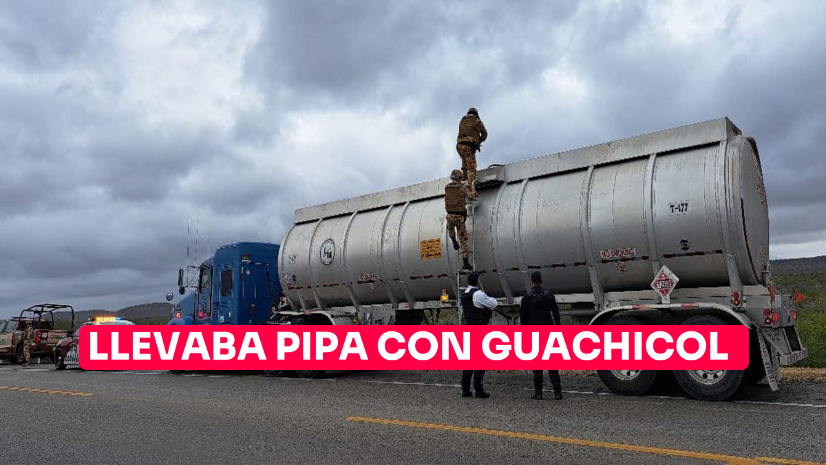 Llevaba pipa con «guachicol»