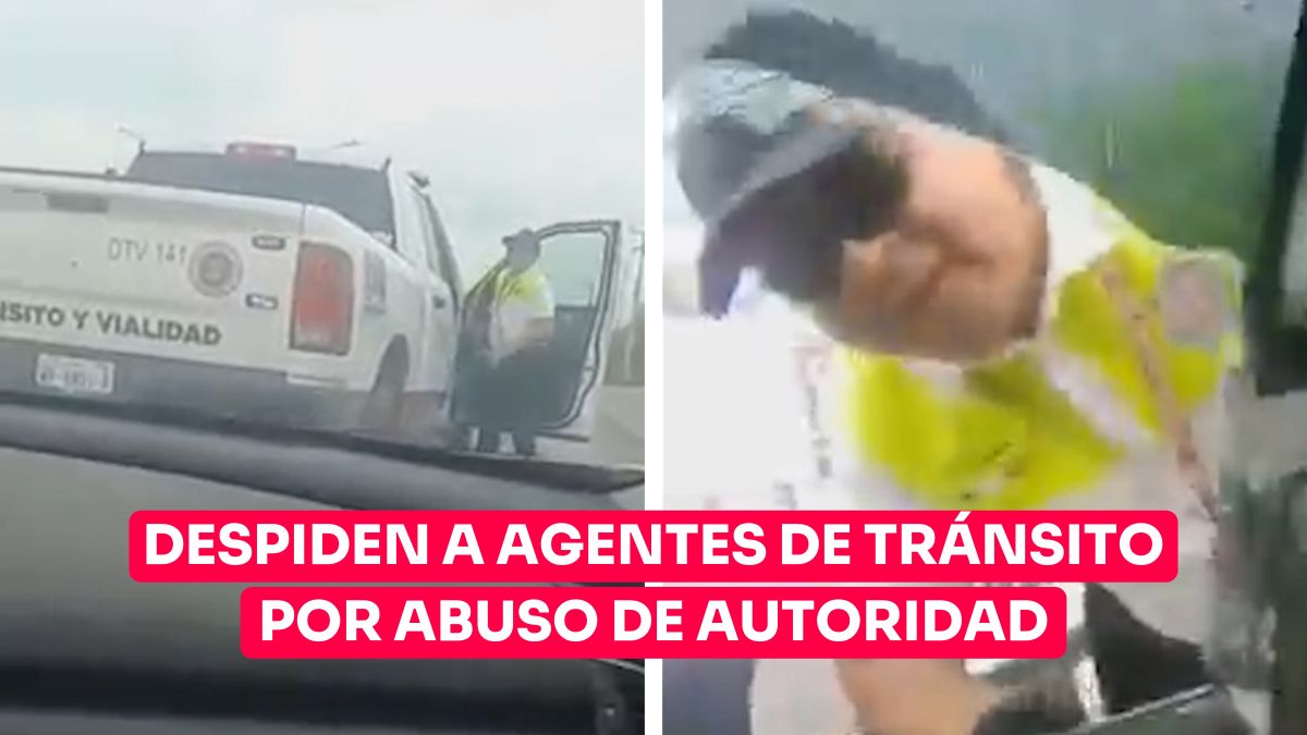Separan a dos elementos de Tránsito de Nuevo Laredo por video de abuso de autoridad