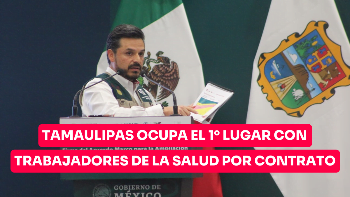 Tamaulipas ocupa el primer lugar con trabajadores de la salud por contrato
