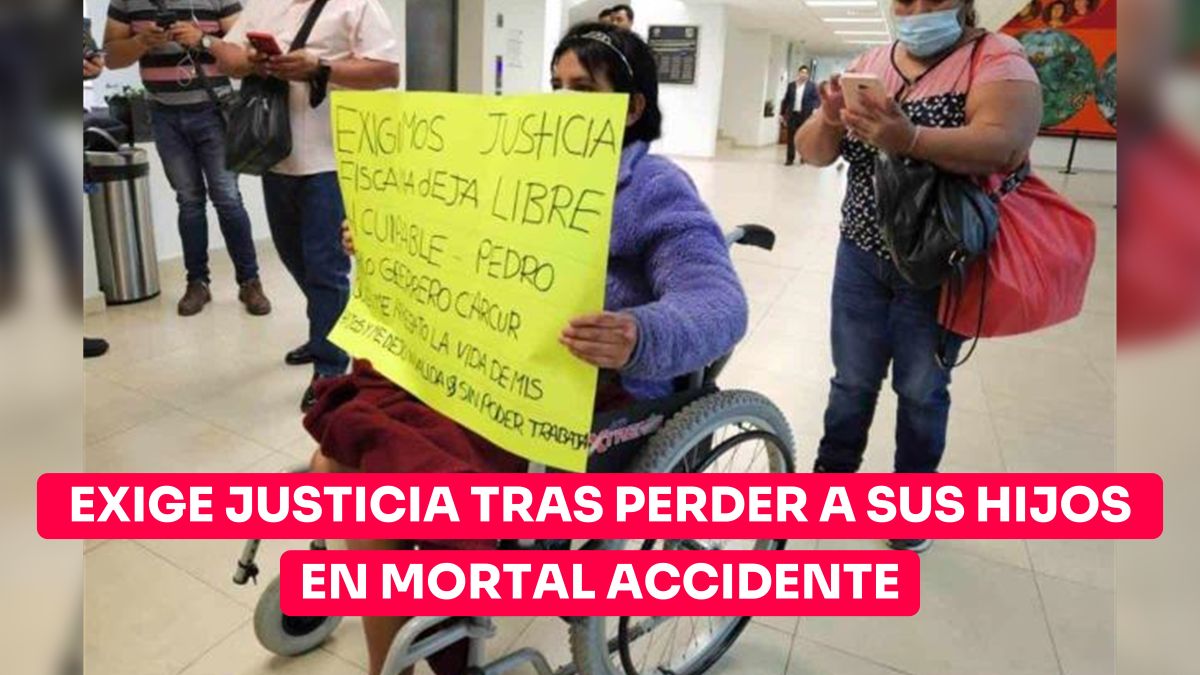 Exigen justicia tras perder a sus hijos en fatal accidente