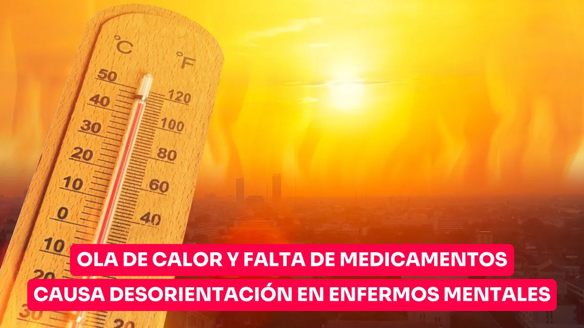 Incrementa desorientación en enfermos mentales por ola de calor y falta de medicamentos