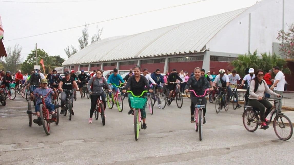 Realiza gobierno de Altamira rodadas dominicales en bici para incentivar la salud