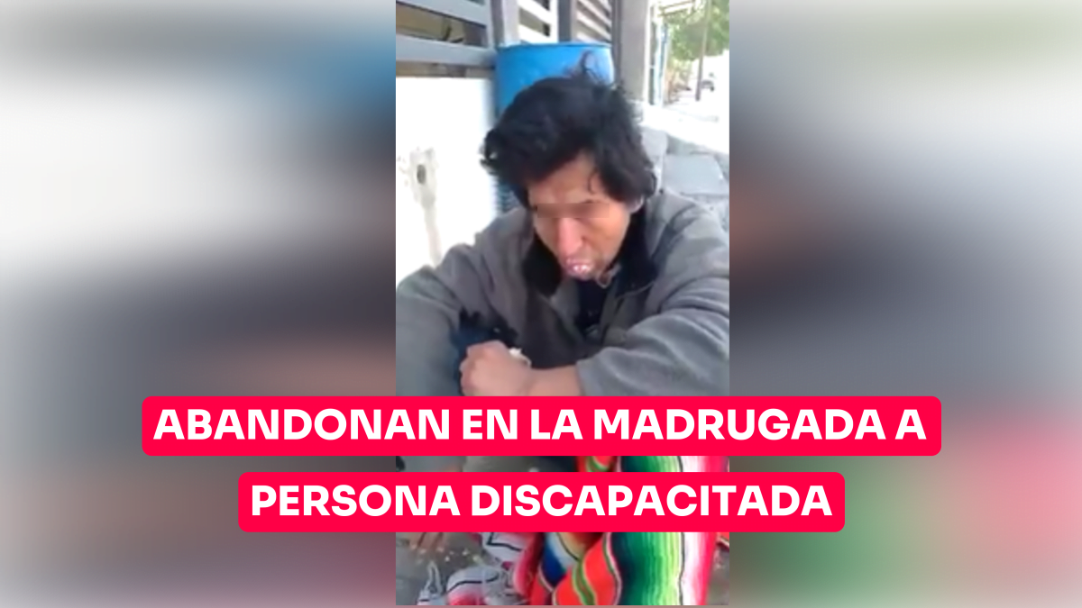 Abandonan en la madrugada a persona discapacitada en Madero