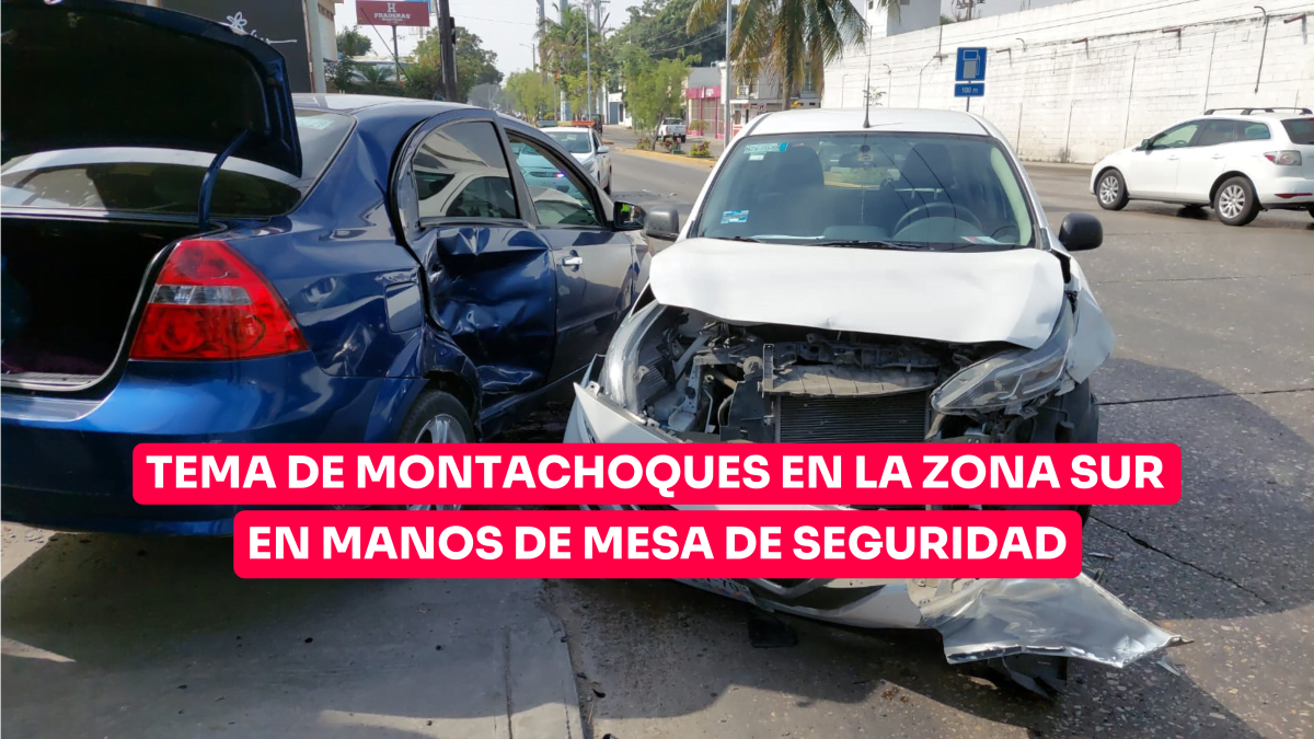 Tema de montachoques en la zona sur en manos de la mesa de seguridad