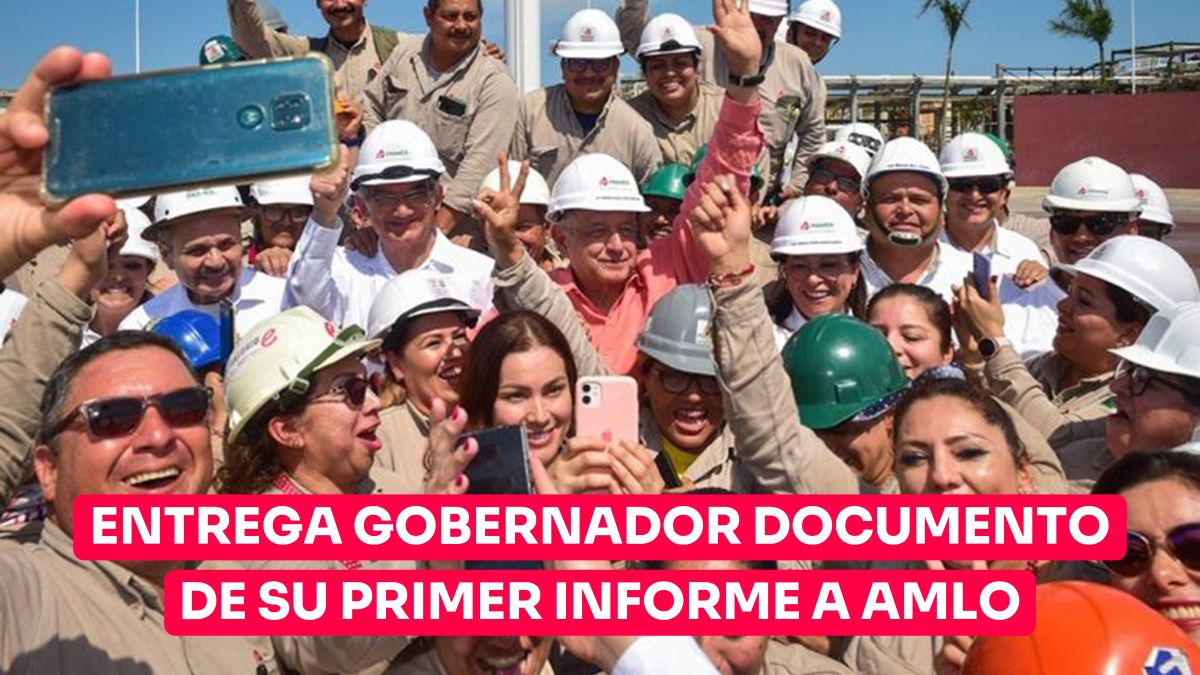 Entrega Gobernador documento de su Primer Informe a AMLO