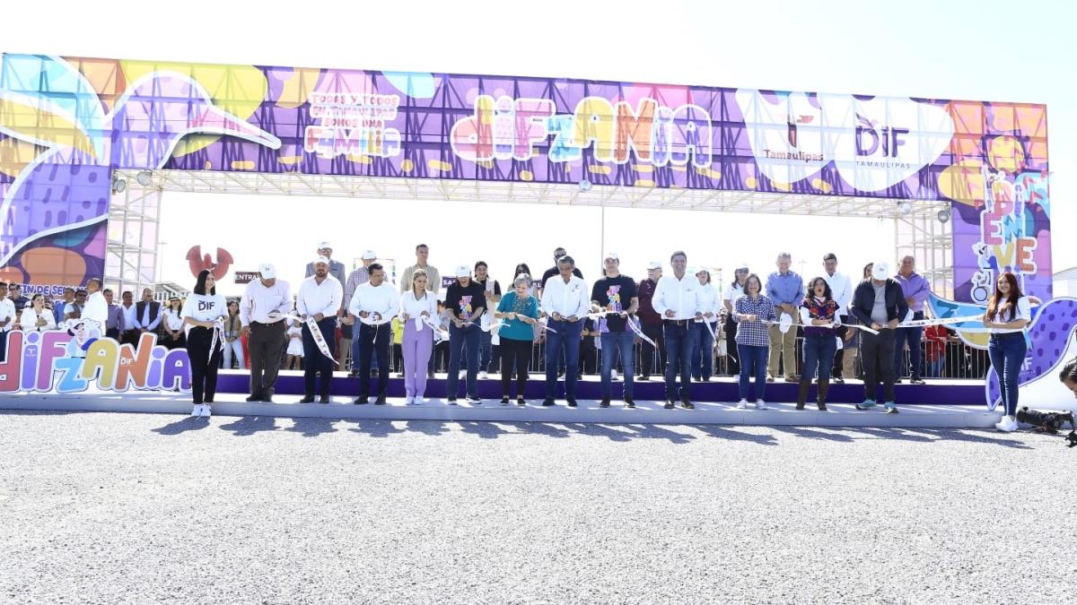 Gobernador y presidenta del DIF celebran a la gran familia tamaulipeca con DIFZANIA
