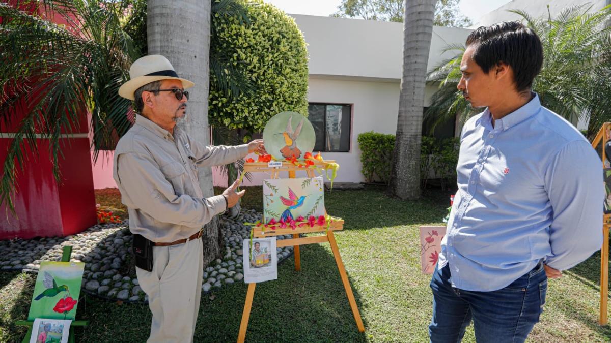 Alumnos de Casa Club del DIF Tamaulipas exponen sus obras pictóricas