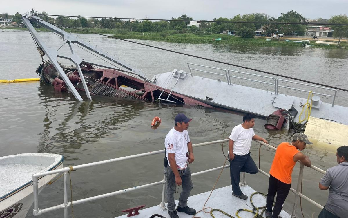 Hundimiento de draga en Altamira pudo ser un sabotaje