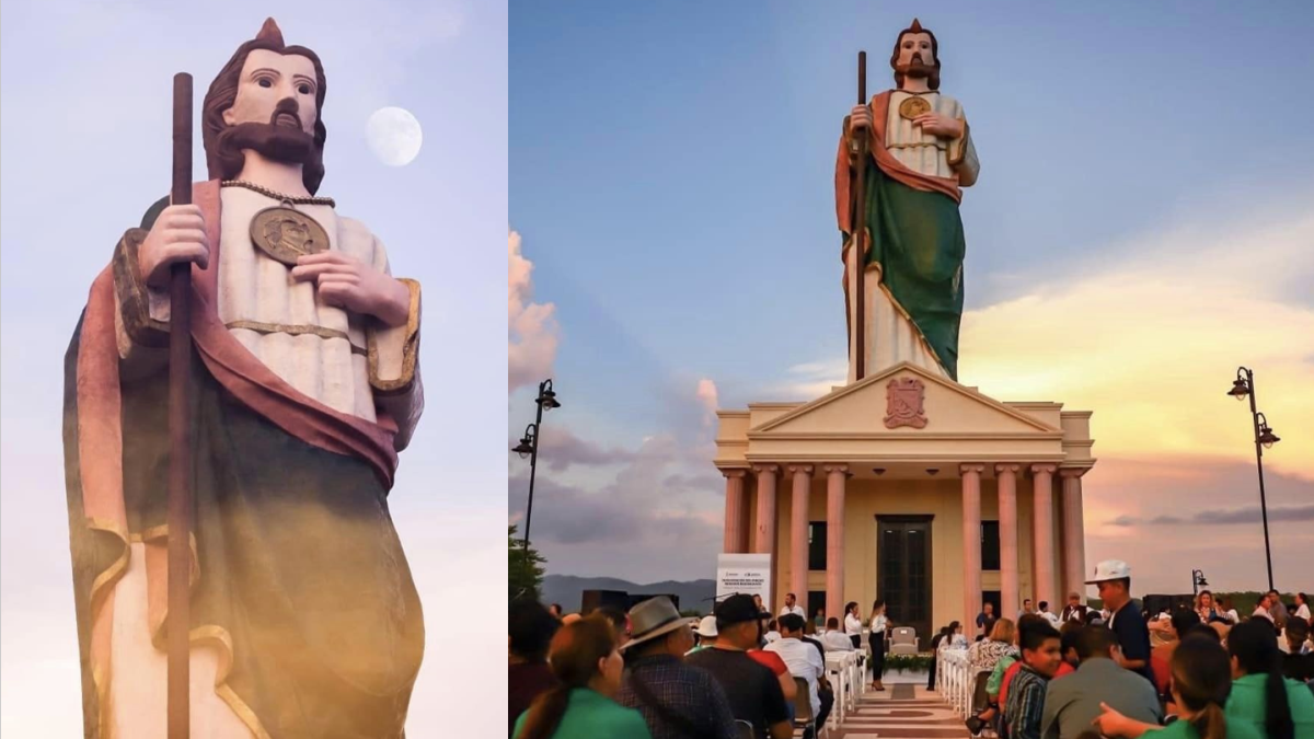 Inauguran la escultura de San Judas Tadeo más grande del mundo en México