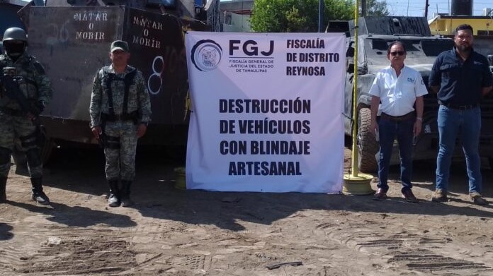 Destruyen 10 «monstruos» asegurados tras enfrentamientos en Tamaulipas