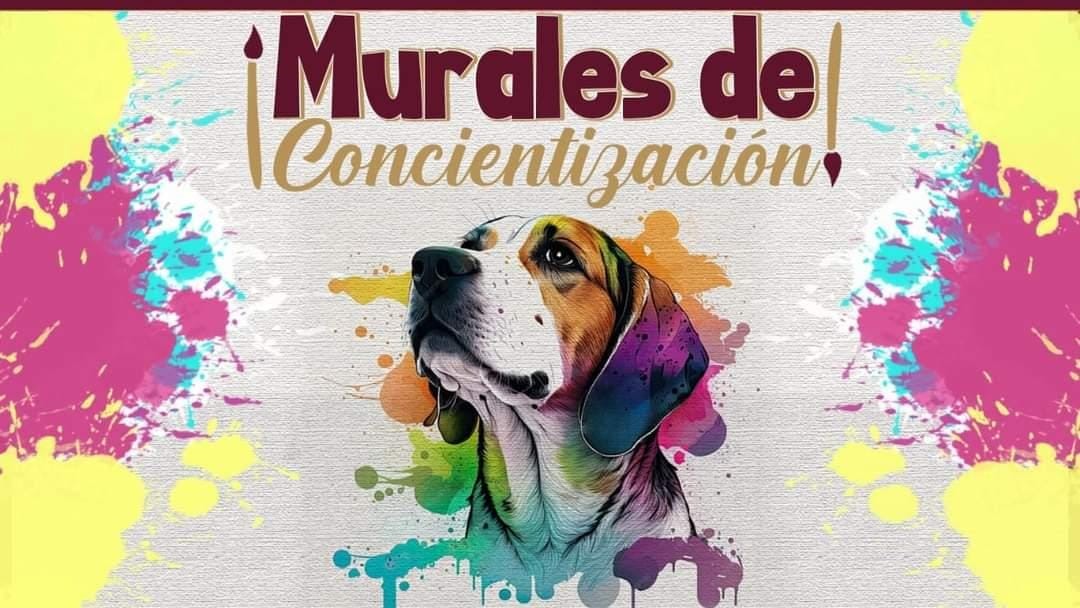 Con murales, buscan crear consciencia para erradicar el maltrato animal en Altamira