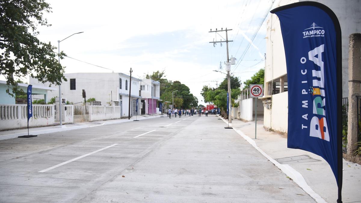 Continuarán con más obras de pavimentación en Tampico