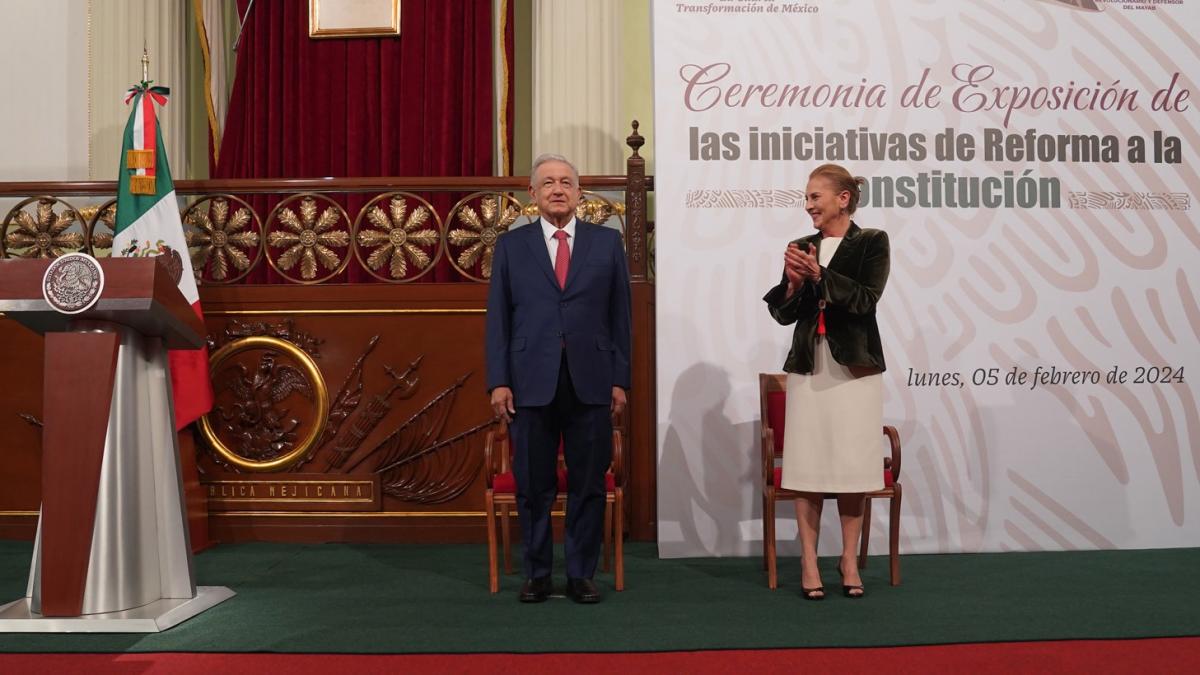 Presenta AMLO 20 reformas constitucionales ante el Congreso