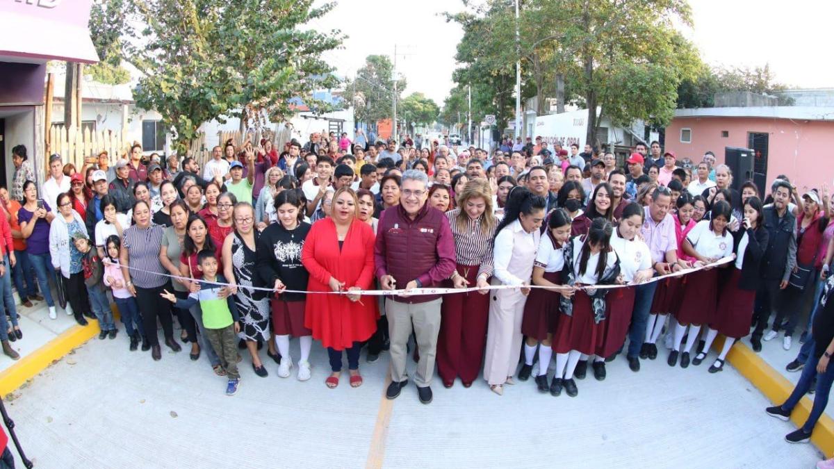 Benefician con pavimentación a Secundaria Técnica 63 en Altamira