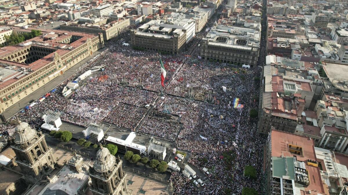 Más de un millón de personas muestran cariño y respaldo a Claudia Sheinbaum