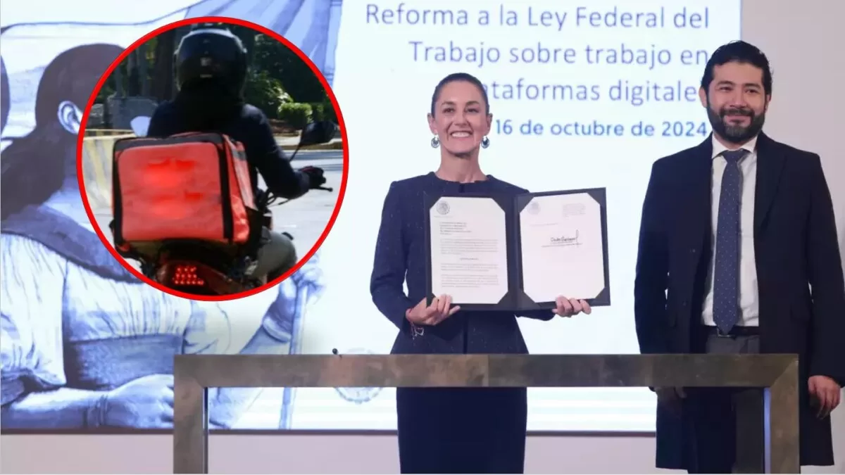 Sheinbaum enviará reforma laboral para dar seguridad social a trabajadores de aplicación