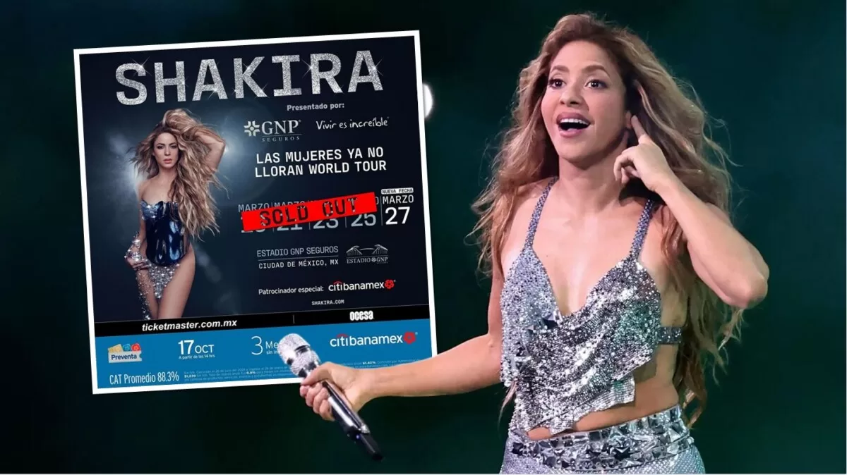 Shakira rompe récord en México con quinta nueva fecha