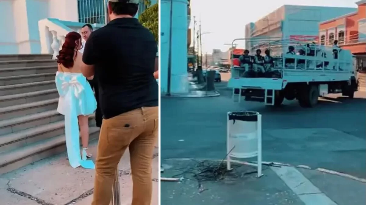 “¡No lo haga, compa!”: Guardia Nacional interrumpe sesión de fotos de boda