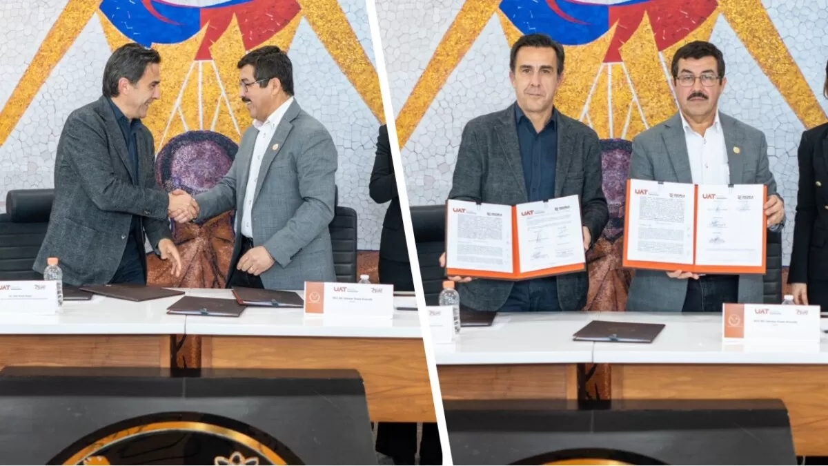 Firma la UAT convenio con Escuela de Economía Social de España