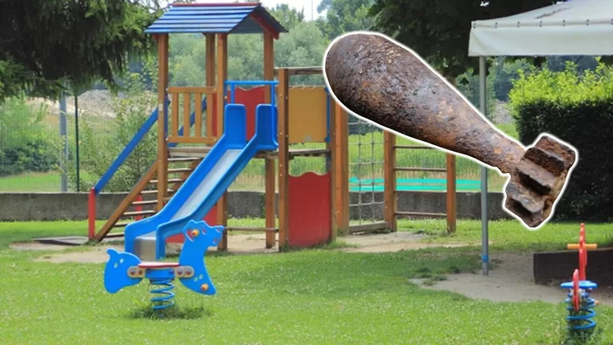 Encuentran bombas de la Segunda Guerra Mundial en parque infantil