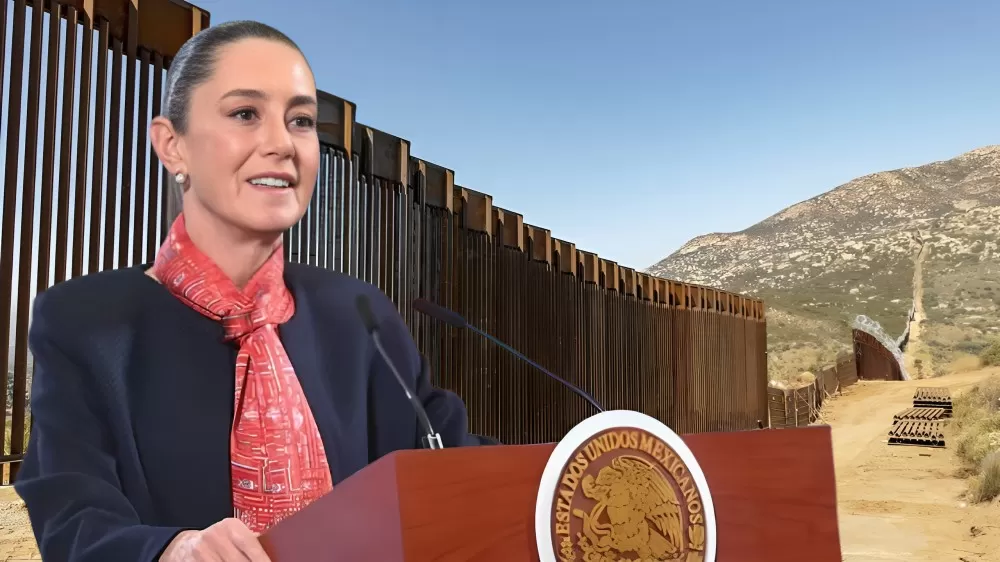 Sheinbaum rechaza que México pague por el muro fronterizo de Trump