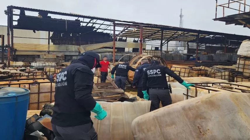 Aseguran laboratorio clandestino de drogas en Nuevo León