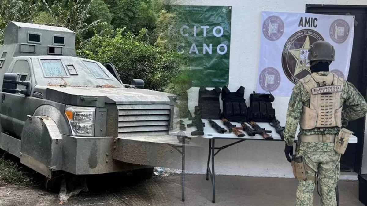 Avanzan resultados de Operación Frontera Norte; decomisan arsenal y “monstruos” en Tamaulipas