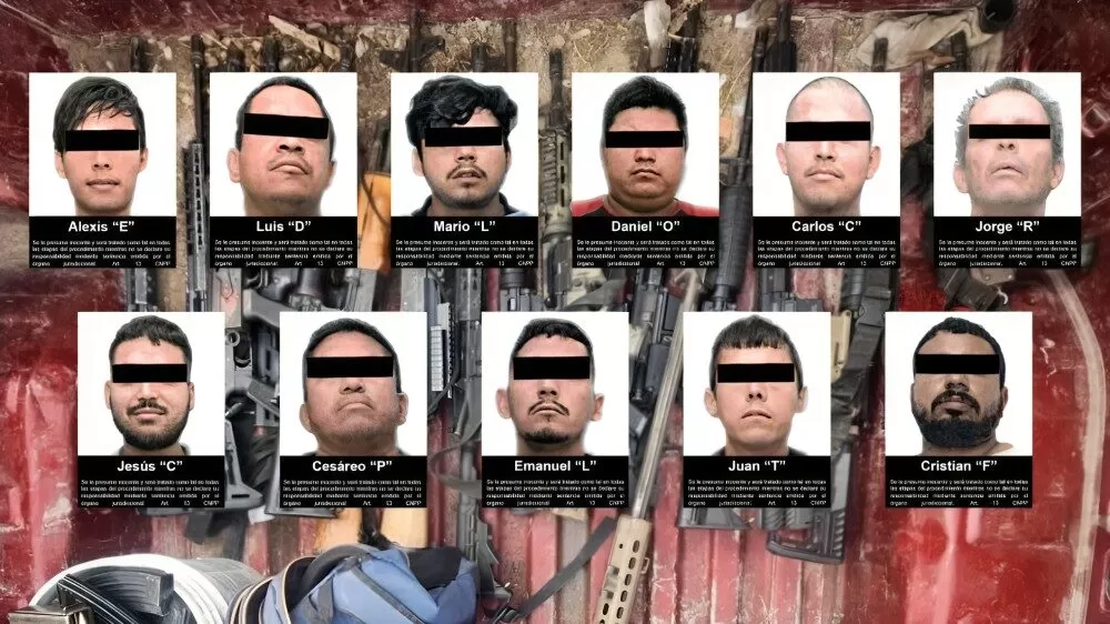 Vinculan a proceso a 11 personas en Tamaulipas por portación de armas largas