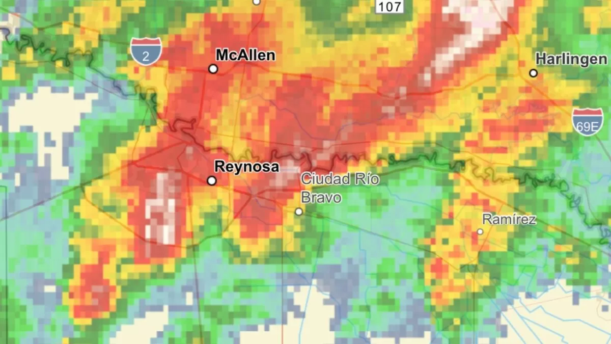 Emiten alerta en el norte de Tamaulipas por tormentas eléctricas e inundaciones