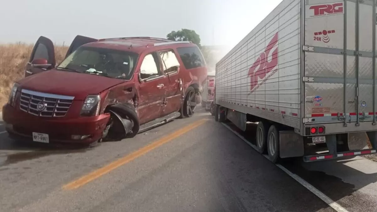 Choca vehículo contra tráiler en carretera Victoria – Matamoros
