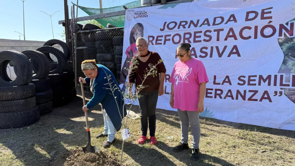 Intensifica Gobierno Municipal campaña de reforestación en Nuevo Laredo