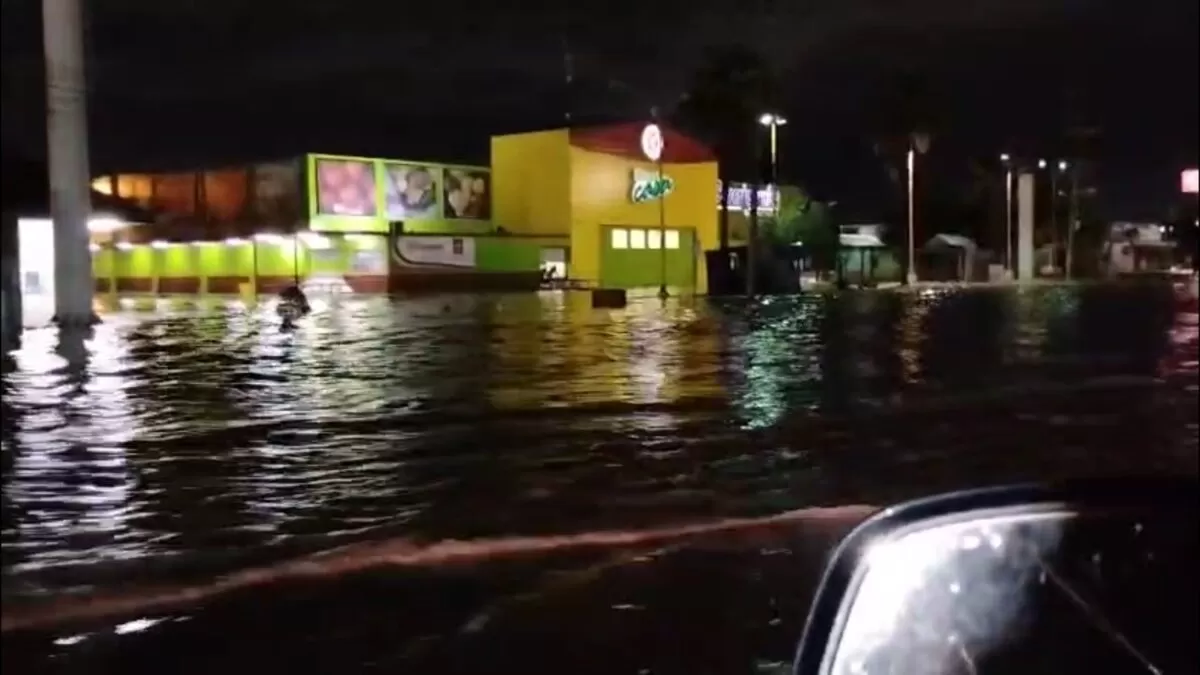 Reynosa amanece bajo el agua; lluvias provocan encharcamientos