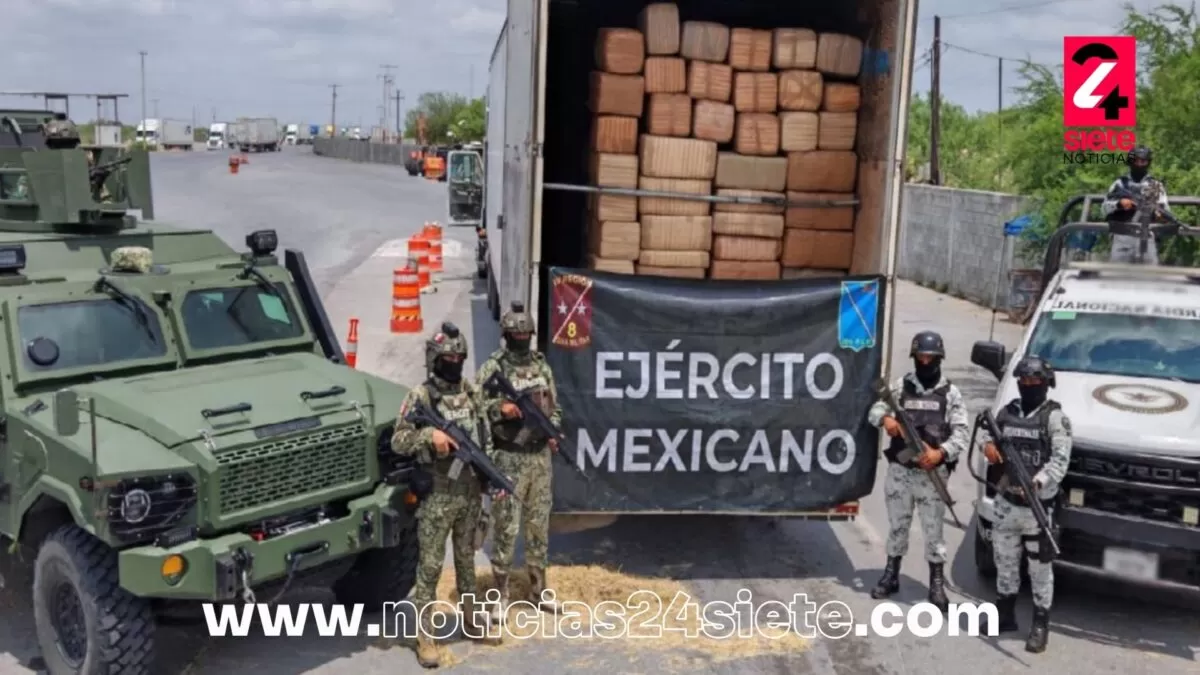 Aseguran más de tonelada y media de marihuana en Nuevo Laredo, Tamaulipas