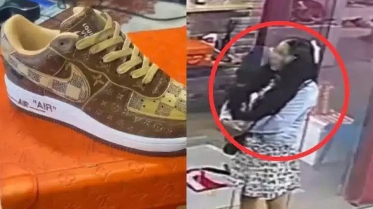Detienen a mujer por el robo de tenis Nike Louis Vuitton valuados en 1.6 MDP