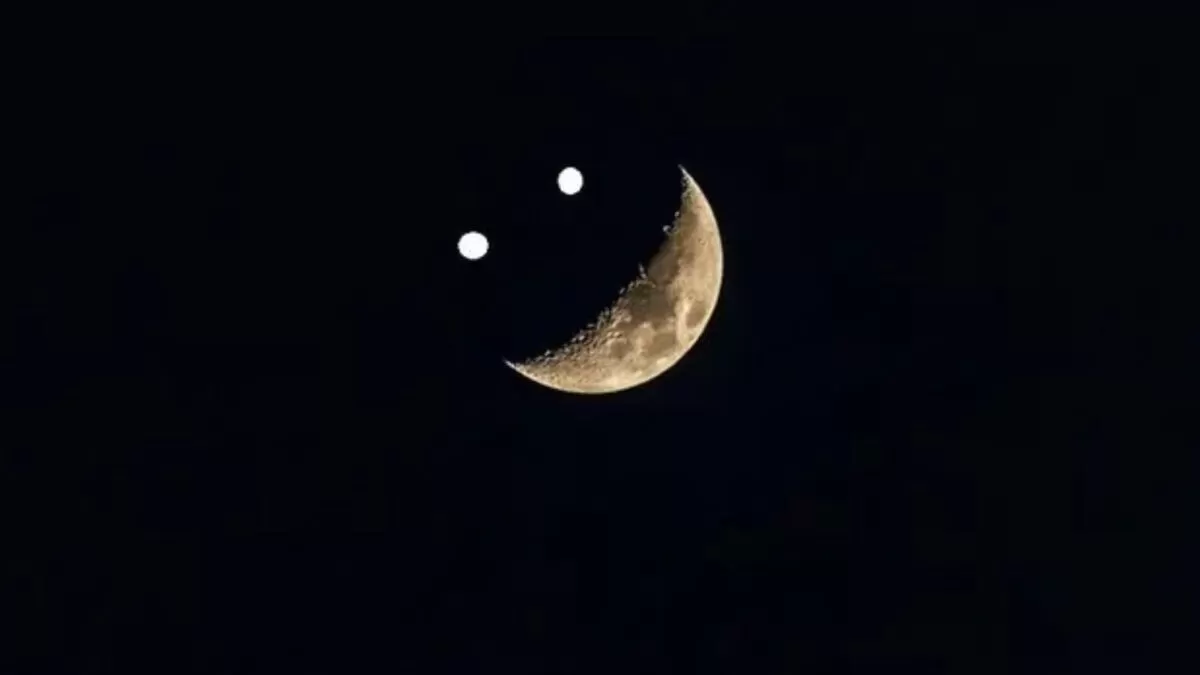 La Luna, Venus y Saturno formarán una sonrisa en el cielo este viernes