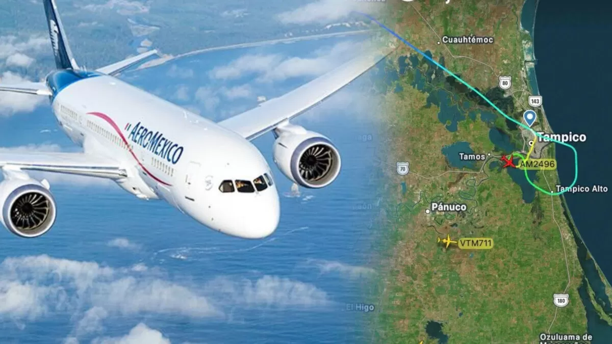 Emergencia aérea obliga a desviar vuelo México – Reynosa a Tampico