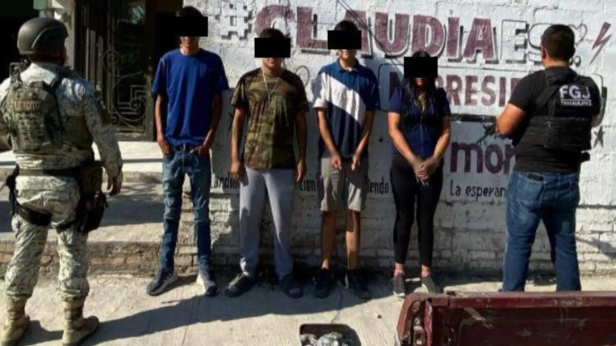 Detienen a siete sujetos en El Mante, y aseguran sustancias y vehículos