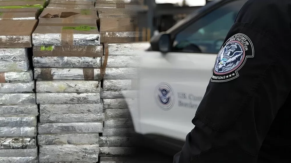 Decomisan tráiler mexicano con 741 kilos de metanfetamina escondidos entre verduras
