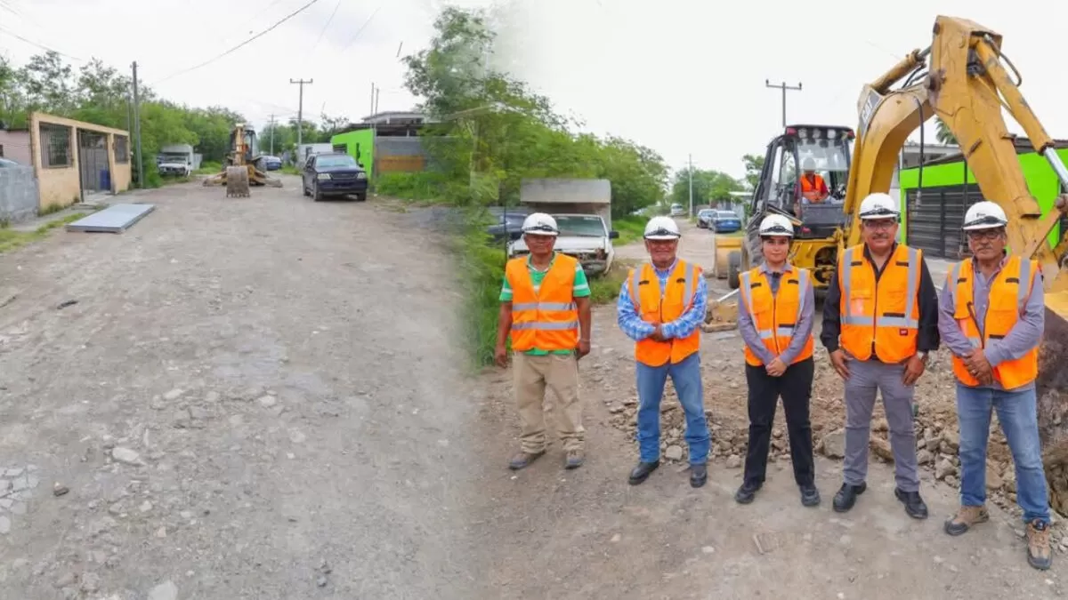 Inician nueva pavimentación en la colonia Revolución Verde de Reynosa