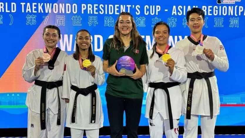 Gana México cuatro medallas en la Copa Presidente de ParaTaekwondo