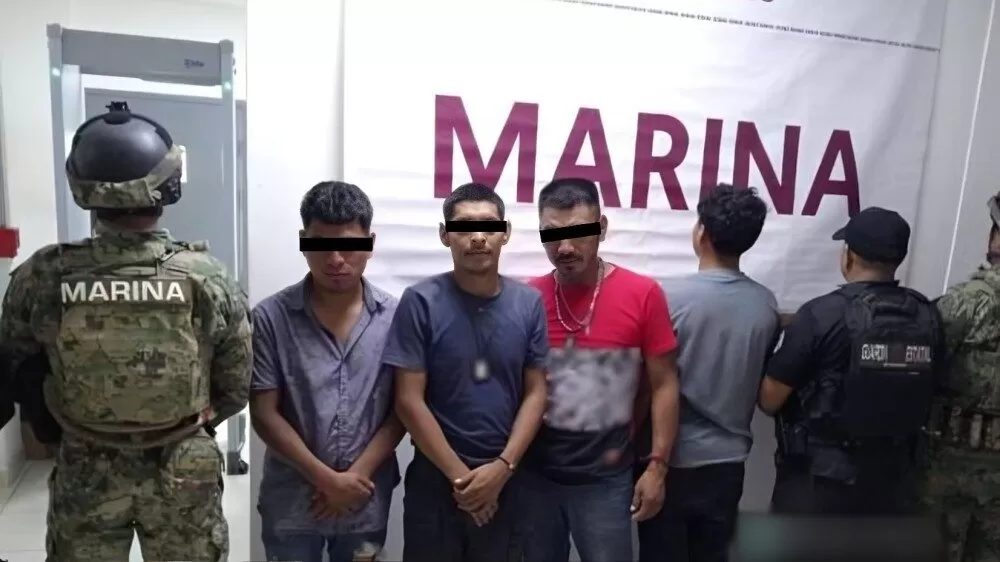 Detienen a cuatro personas y aseguran armas en Matamoros